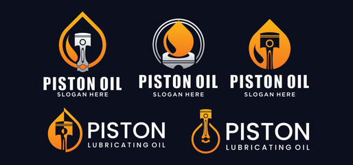 piston engine oil droplets, illustration of vehicle engine lubricants and industrial machines.