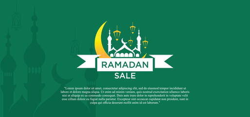 Ramadan Kareem vector set, Logo to welcome Ramadan Holy Month of Muslims Template.