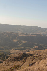 Naklejka premium landscape in the morning of mountains 