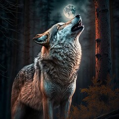 Lunar Influence on Wolf Behavior: Understanding the impact of the lunar cycle on wolf hunting and social behavior