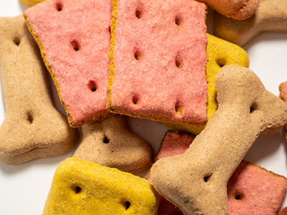 Dog treats. Treats for dogs on a white background.