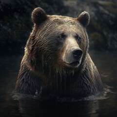 Fototapeta na wymiar The Bear Necessities: Understanding the ecology and behavior of bears