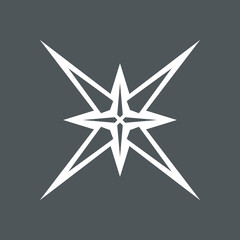 Star north quality vector illustration cut