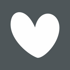 Heart icon valentine day quality vector illustration cut