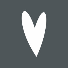 Heart icon valentine day quality vector illustration cut