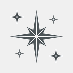 Obraz premium Star north quality vector illustration cut
