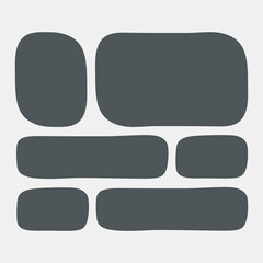 Masonry brick background quality vector illustration cut