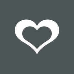 Heart icon valentine day quality vector illustration cut