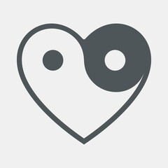 Heart icon valentine day quality vector illustration cut