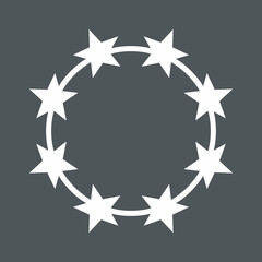 Frame Stars circle quality vector illustration cut