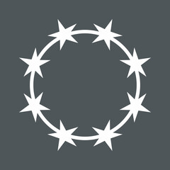 Frame Stars circle quality vector illustration cut