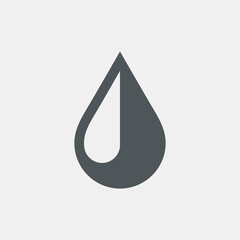 Water drop droplet raindrop icon illustration cut
