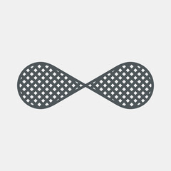 Eternity infinity symbol quality vector illustration cut