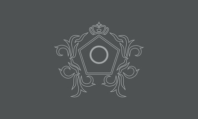 Logo design with initial letter O. Can be used for company logos, business, postcards.