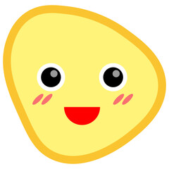 Smile shape icon. Vector illustration.