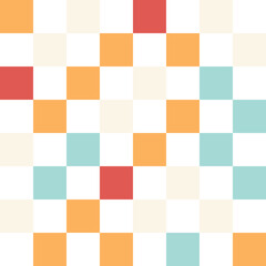 Colorful pastel checkerboard pattern background.	