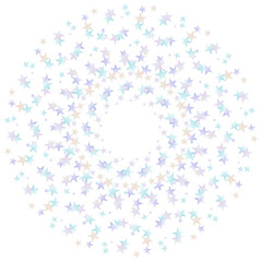 Colorful wreath stars. Vector illustration.	