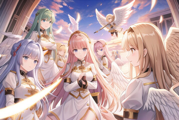 an army of angels is gathering and awaiting the Almighty'S command to strike the sinful Earth