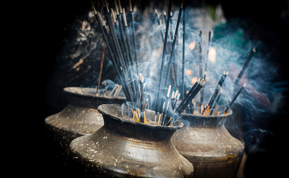 lighting incense ,incense