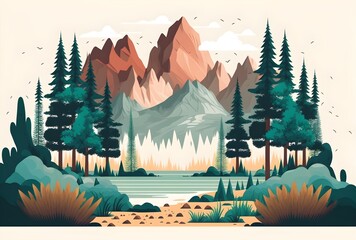 winter forest landscape