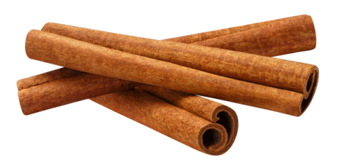 Cinnamon sticks cut out
