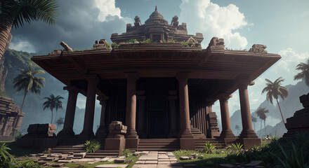 Ruins of an ancient temple [AI Generated]