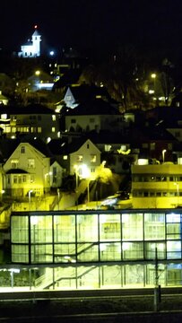 Verticel Timelapse of a traffic in norway, hillev&aring;g