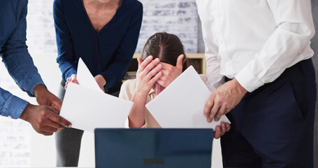 Workplace Stress And Headache Pain. Business