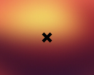 sunset gradient with x