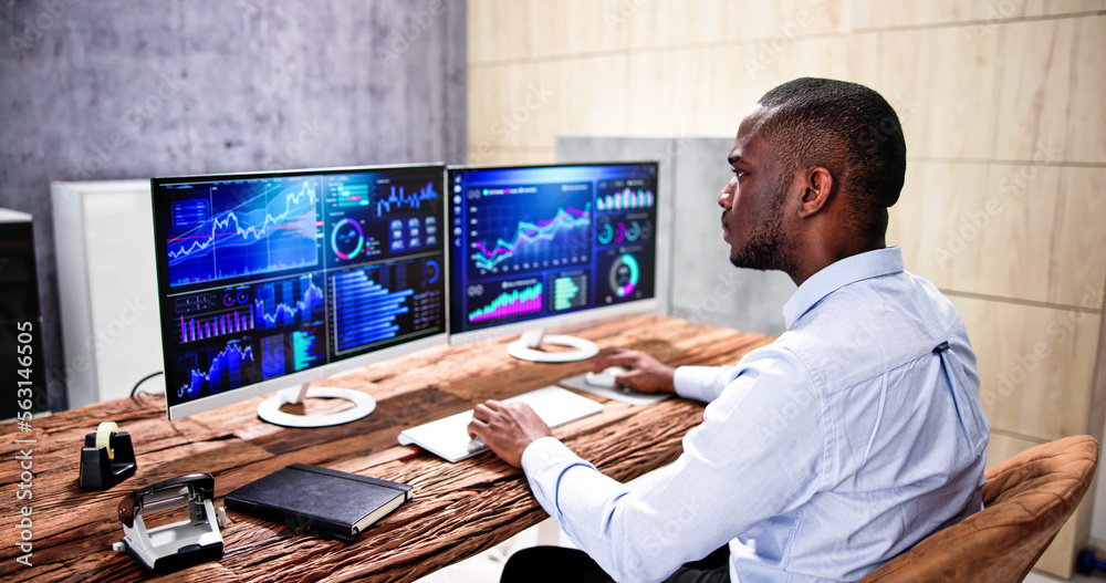 Poster business data analytics dashboard