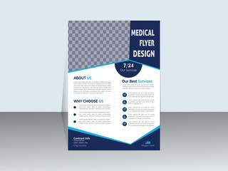Modern A4 size business flyer vector templet layout.Brochure cover for advertisement design.
