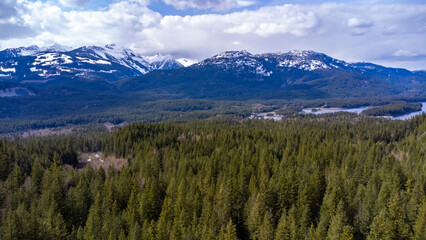 Roads in the Canadian Mountains