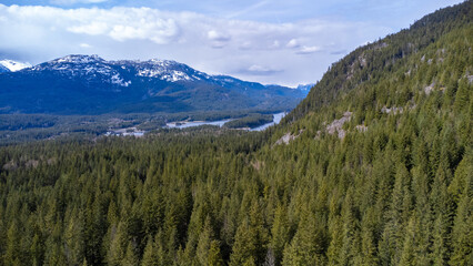 Roads in the Canadian Mountains