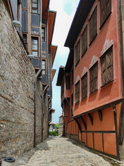 The old town of city of Plovdiv, Bulgaria