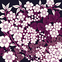 seamless pattern with flowers