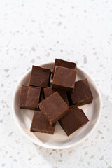 Homemade plain fudge