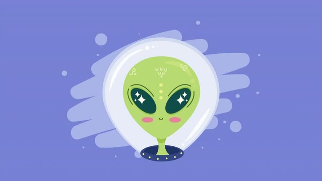 alien creature space outer animation