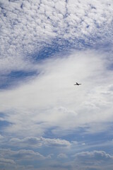 Airplane in sky