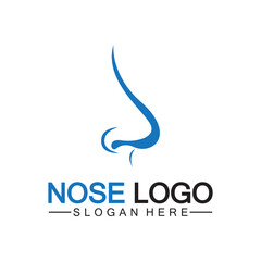 Nose logo design vector template, Organs logo design concept, Icon symbol