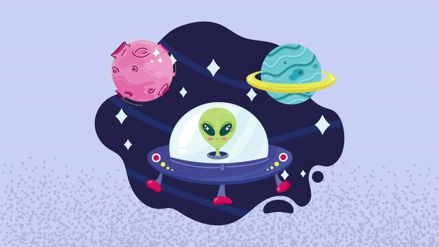 alien creature space outer animation