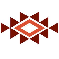 Geometric Aztec Shapes Design Elements