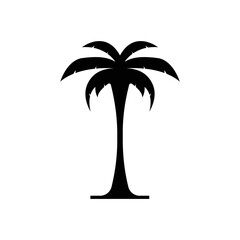 Palm tree summer logo template vector illustration