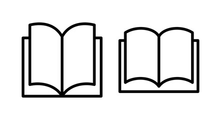 Book icon vector illustration. open book sign and symbol. ebook icon