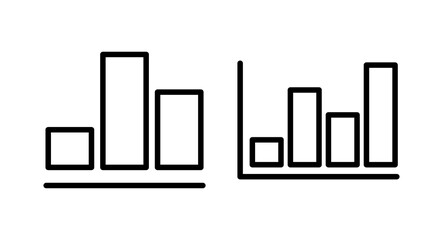 Growing graph Icon vector illustration. Chart sign and symbol. diagram icon