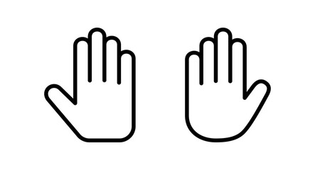 Obraz premium Hand icon vector illustration. hand sign and symbol. hand gesture