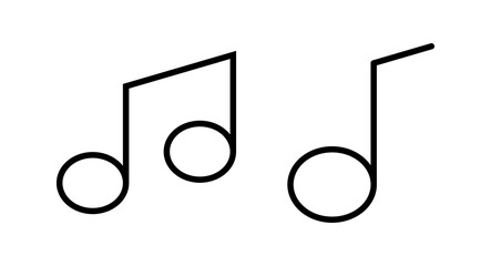 Music icon vector illustration. note music sign and symbol