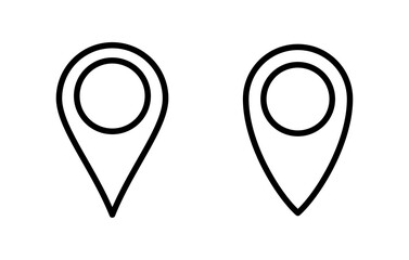 Pin icon vector illustration. Location sign and symbol. destination icon. map pin