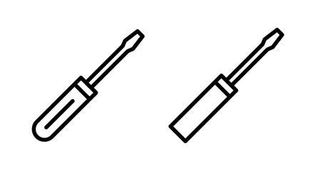 Screwdriver icon vector illustration. tools sign and symbol