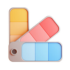 Color Pallete 3D Illustration
