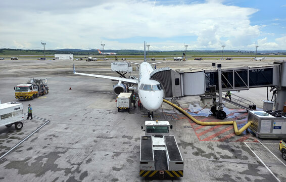 Azul airline airplane at Confins airport
